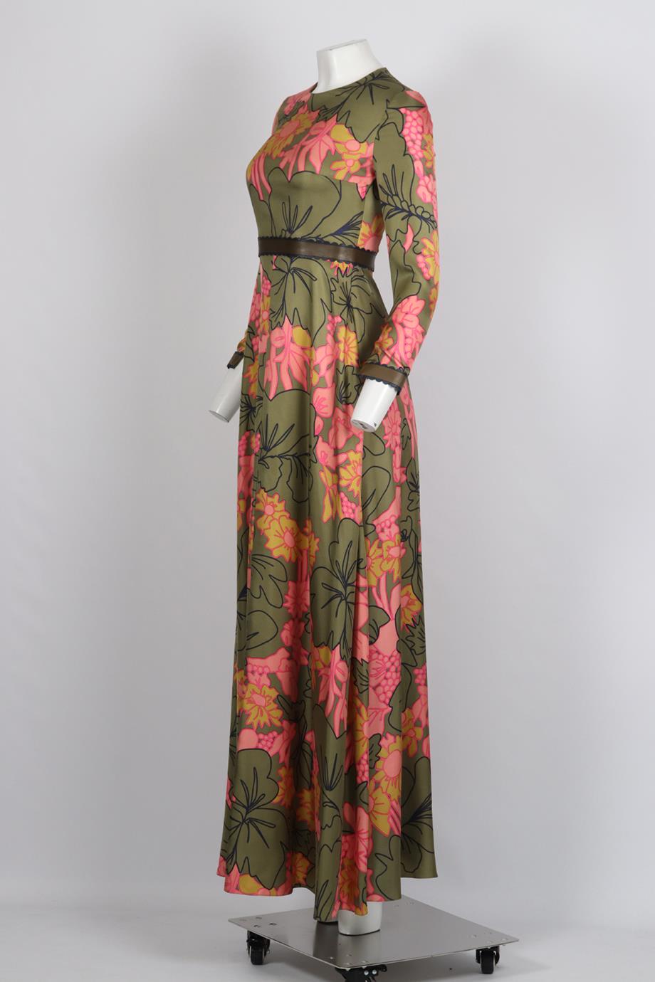 ROKSANDA FLORAL PRINT SILK MAXI DRESS UK 8