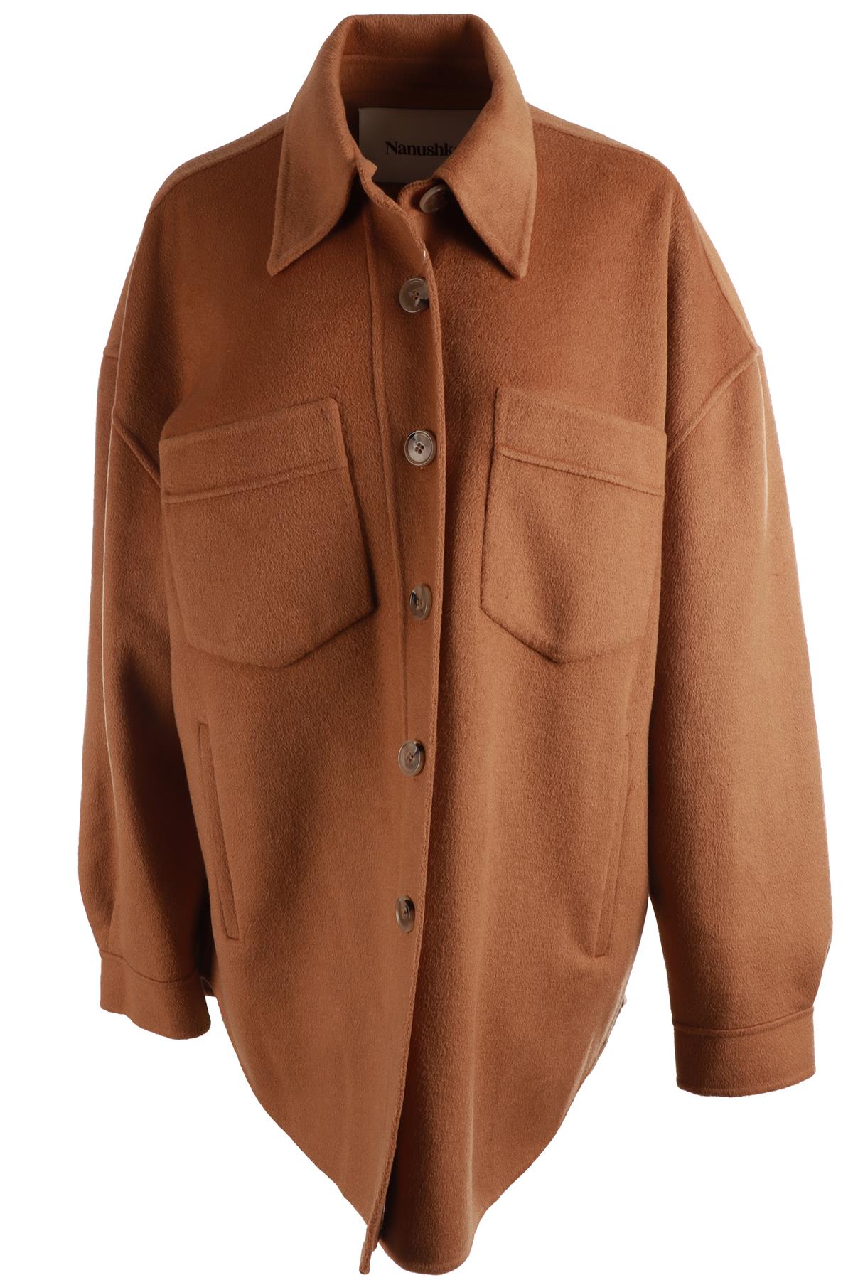 NANUSKA TAN WOOL JACKET XSMALL