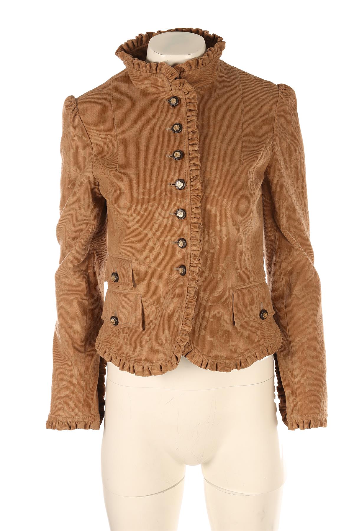 DOLCE & GABBANA BROWN CORDUROY JACKET IT 40 UK 8
