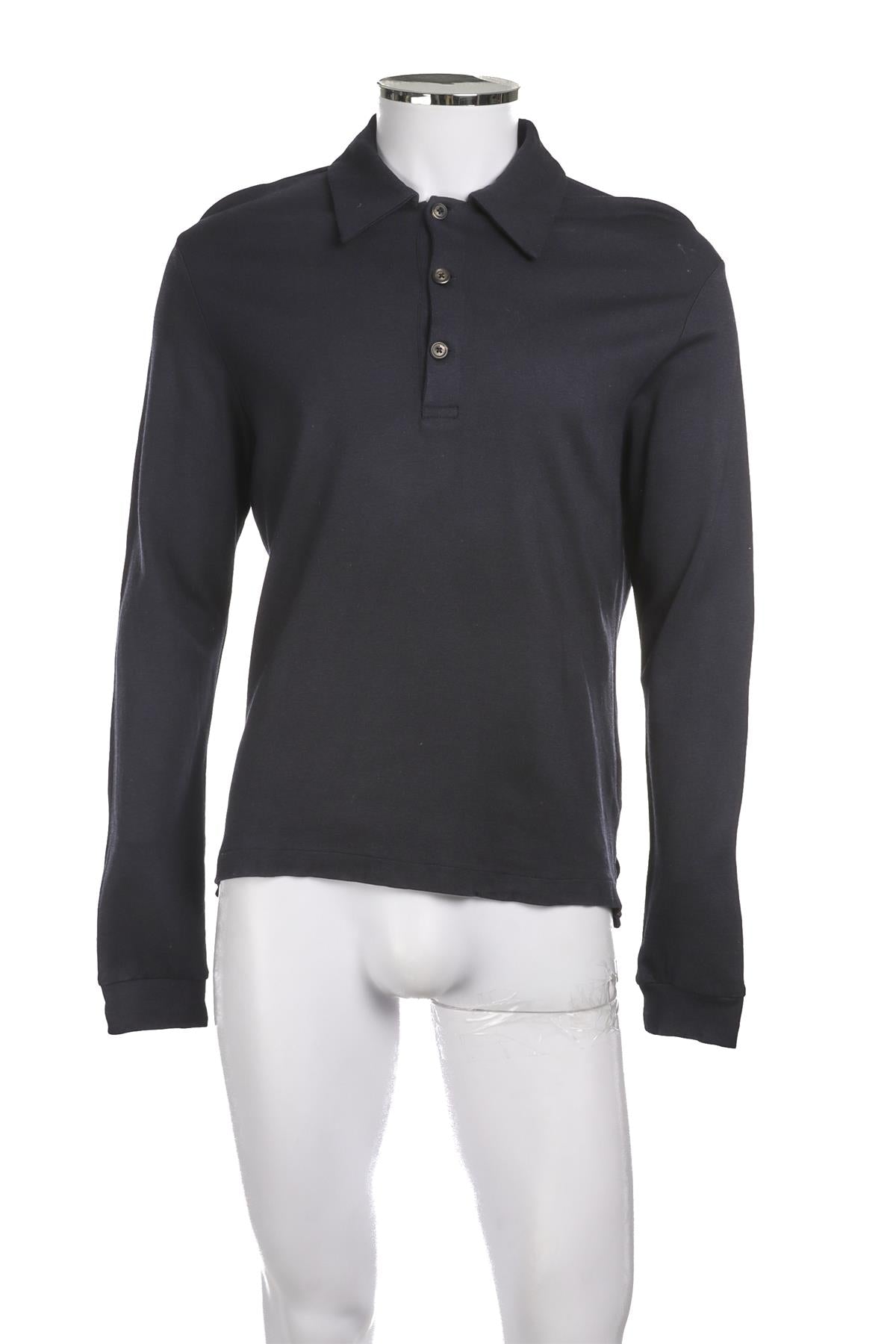 OUR LEGACY NAVY MENS JERSEY POLO TOP IT 46 UK 36