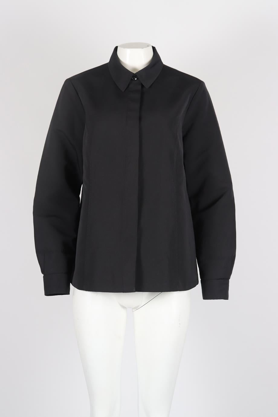 MARINA RINALDI COTTON AND SILK BLEND SHIRT UK 18
