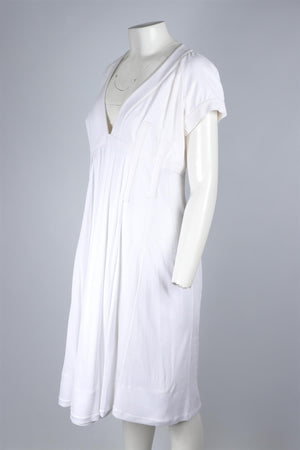 CELINE WHITE VINTAGE COTTON MIDI DRESS FR 42 UK 14
