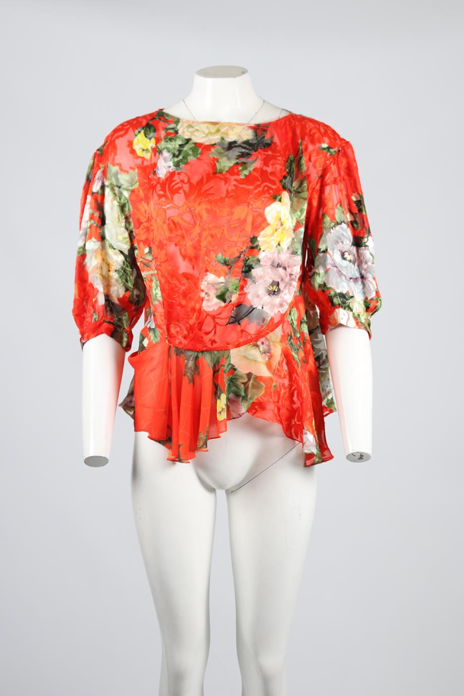 PREEN BY THORNTON BREGAZZI SILK TOP MEDIUM