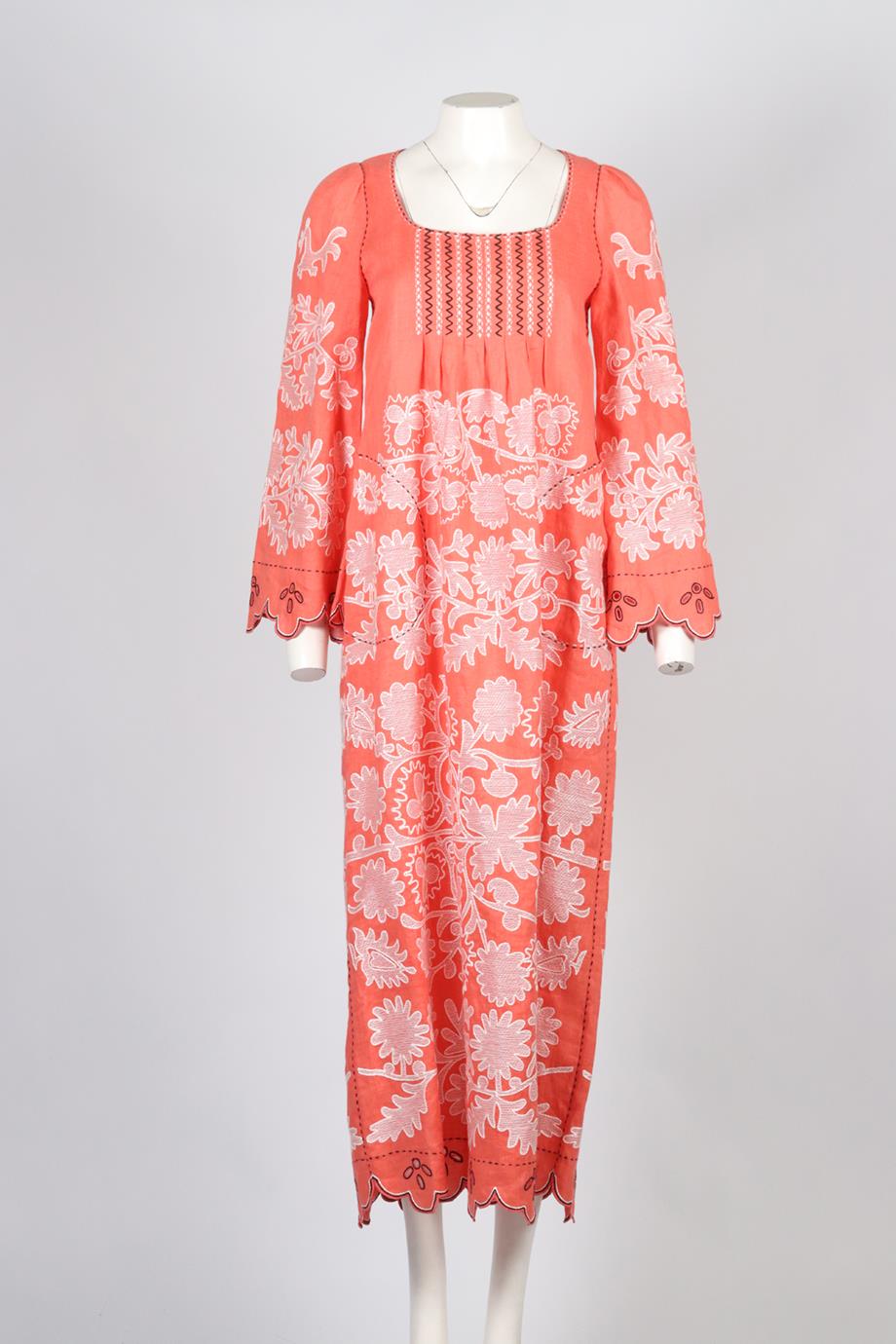 VITA KIN LINEN MAXI DRESS XSMALL