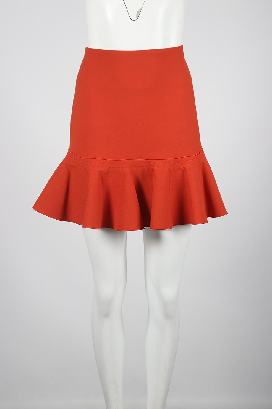 VICTORIA VICTORIA BECKHAM WOOL BLEND MINI SKIRT UK 10