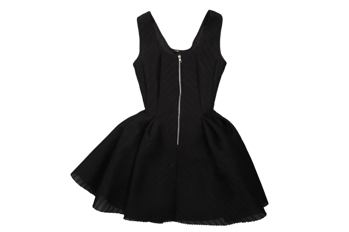 MAJE BLACK MESH MINI DRESS 2 UK 10