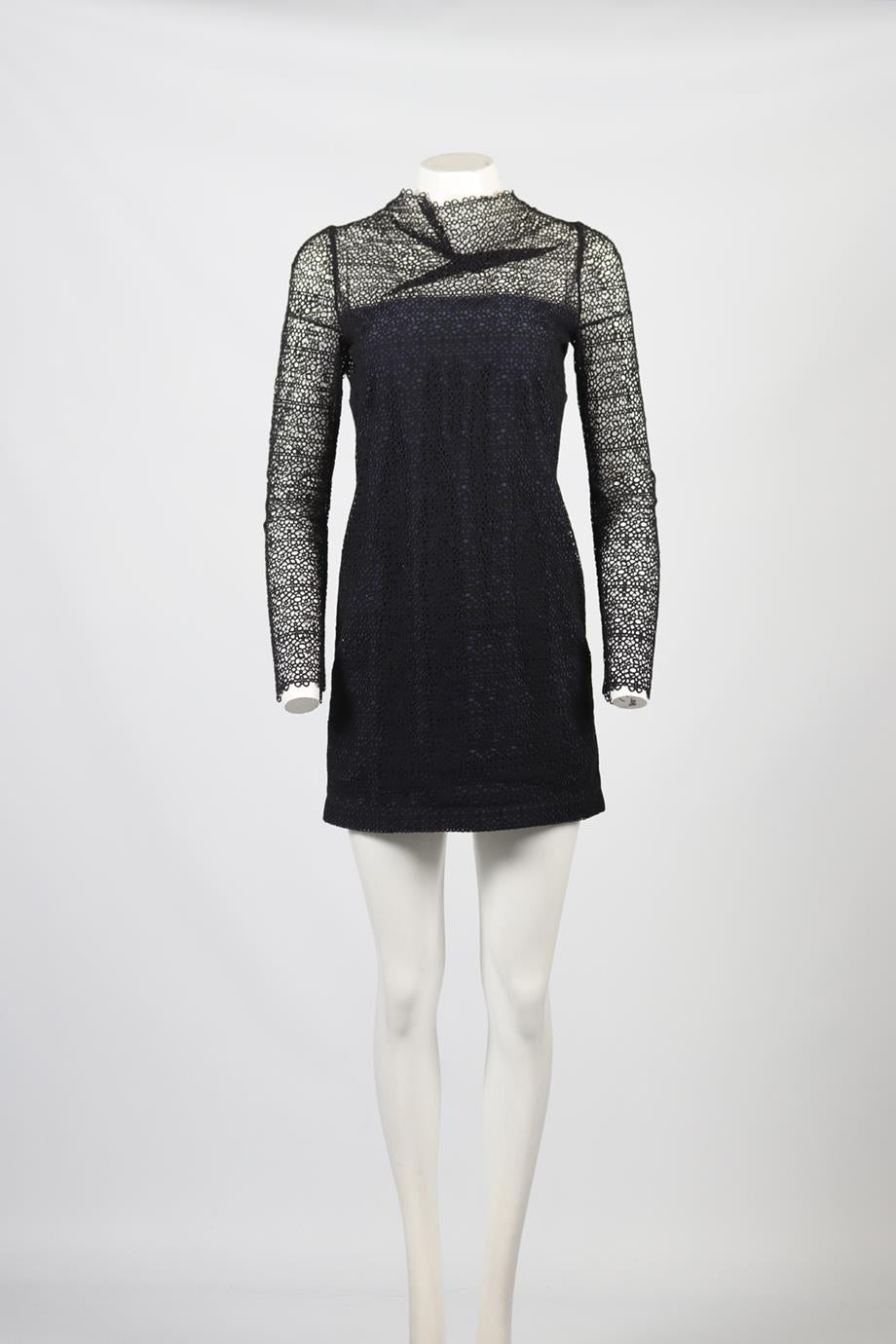 ROLAND MOURET COTTON MINI DRESS UK 10