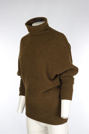 PROENZA SCHOULER GREEN WOOL SWEATER XSMALL