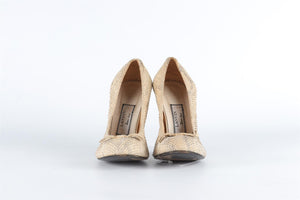 LANVIN BEIGE PYTHON PUMPS EU 39 UK 6