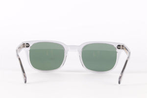 MOSCOT CLEAR SQUARE FRAME ACETATE SUNGLASSES