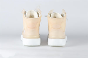 GIVENCHY BEIGE MEN'S WING PLASTIC HIGH TOP SNEAKERS EU 41 UK 7 US 8