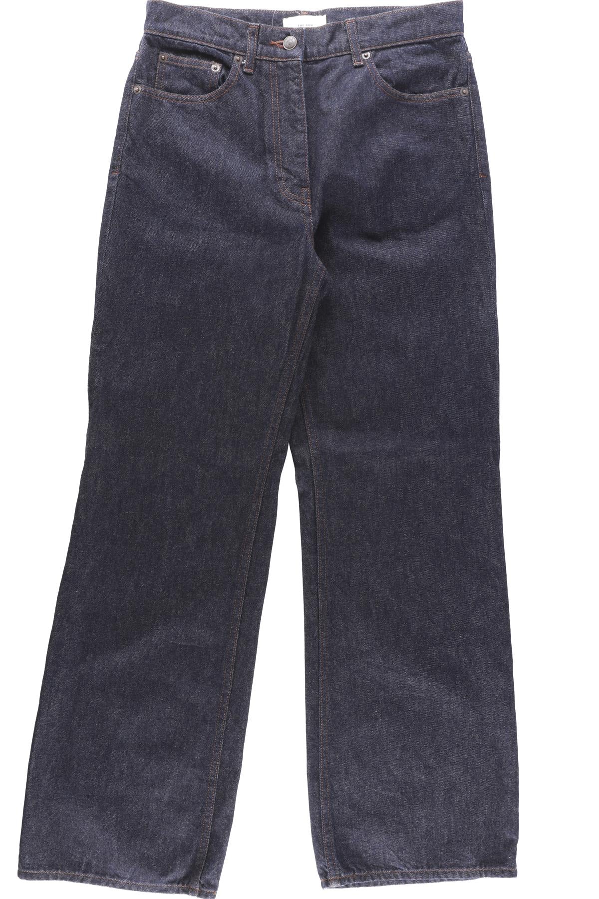 THE ROW BLUE HIGH RISE STRAIGHT LEG JEANS W25