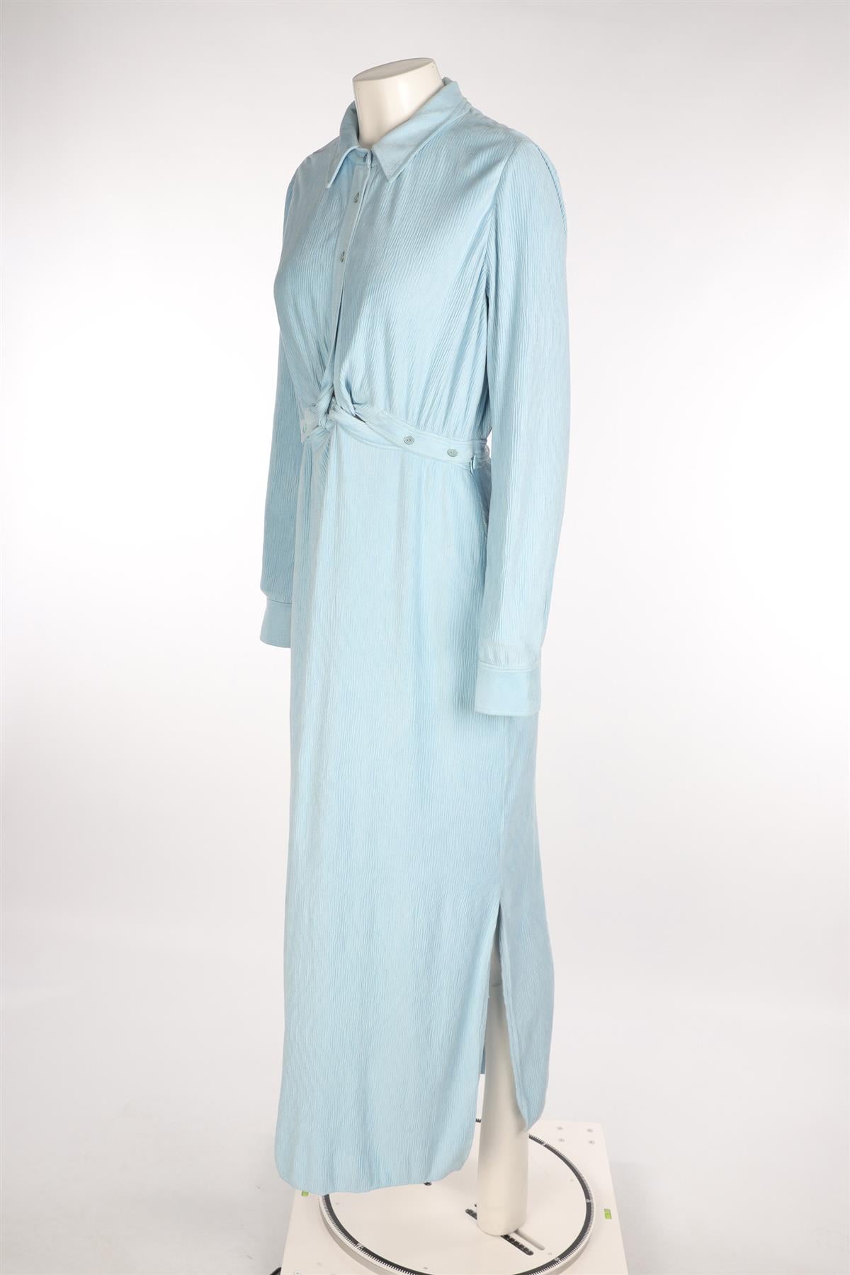 JOHNATHON SIMKHAI BLUE POLYESTER MAXI DRESS MEDIUM