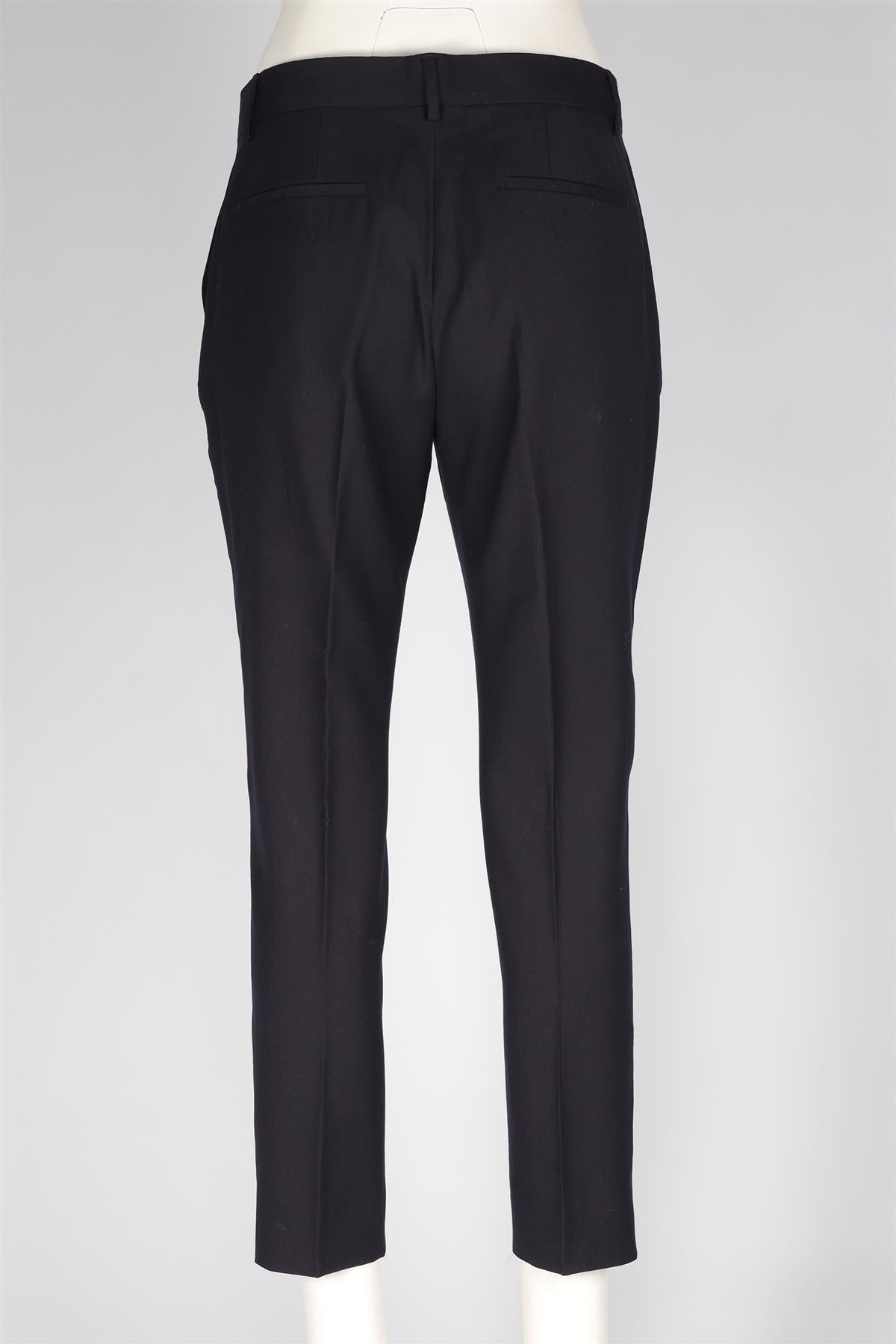 PAUL SMITH BLACK WOOL STRAIGHT LEG PANTS IT 42 UK 10