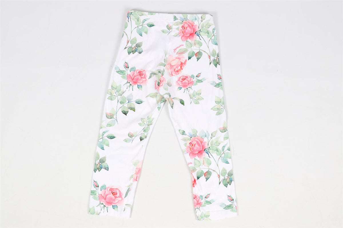 MONNALISA KIDS GIRLS COTTON LEGGINGS, SHORTS AND SWEATSHIRT SET 6 YEARS