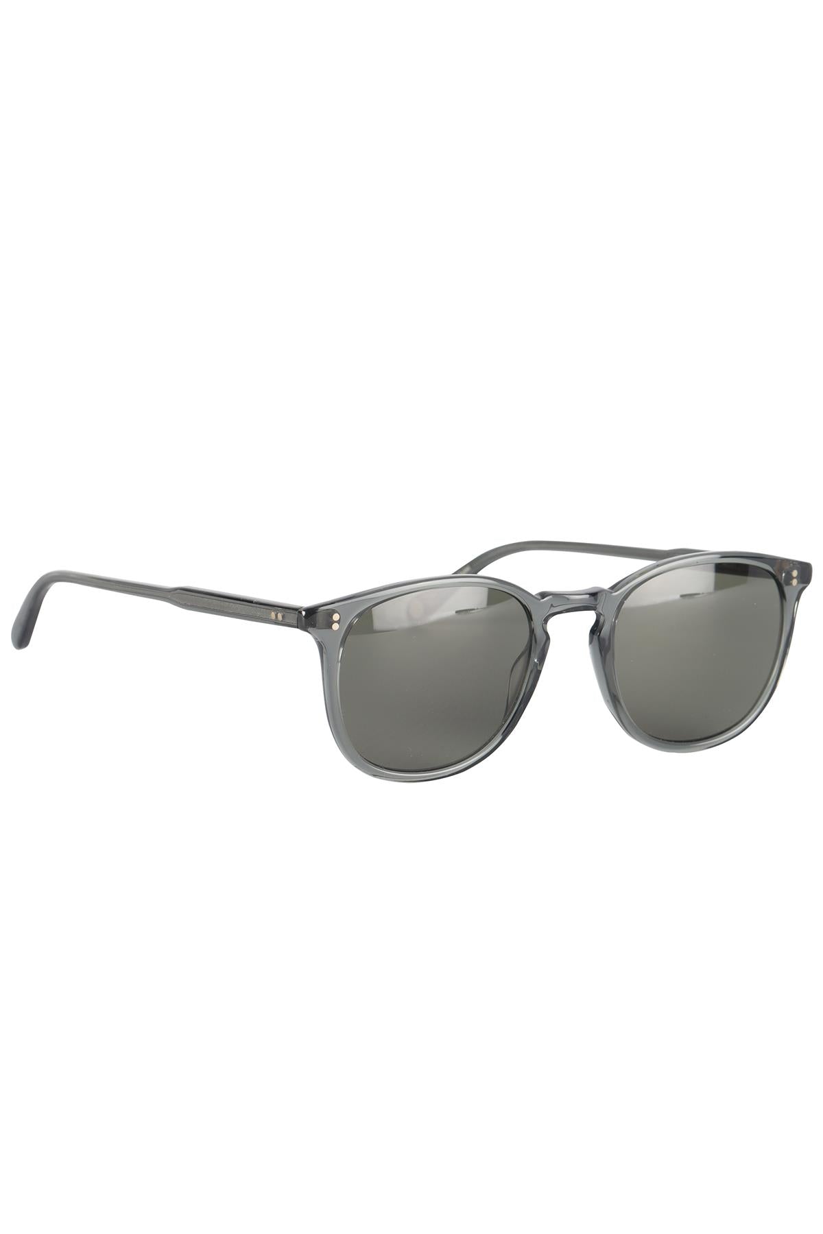 GARRETT LEIGHT GREY SQUARE FRAME ACETATE SUNGLASSES