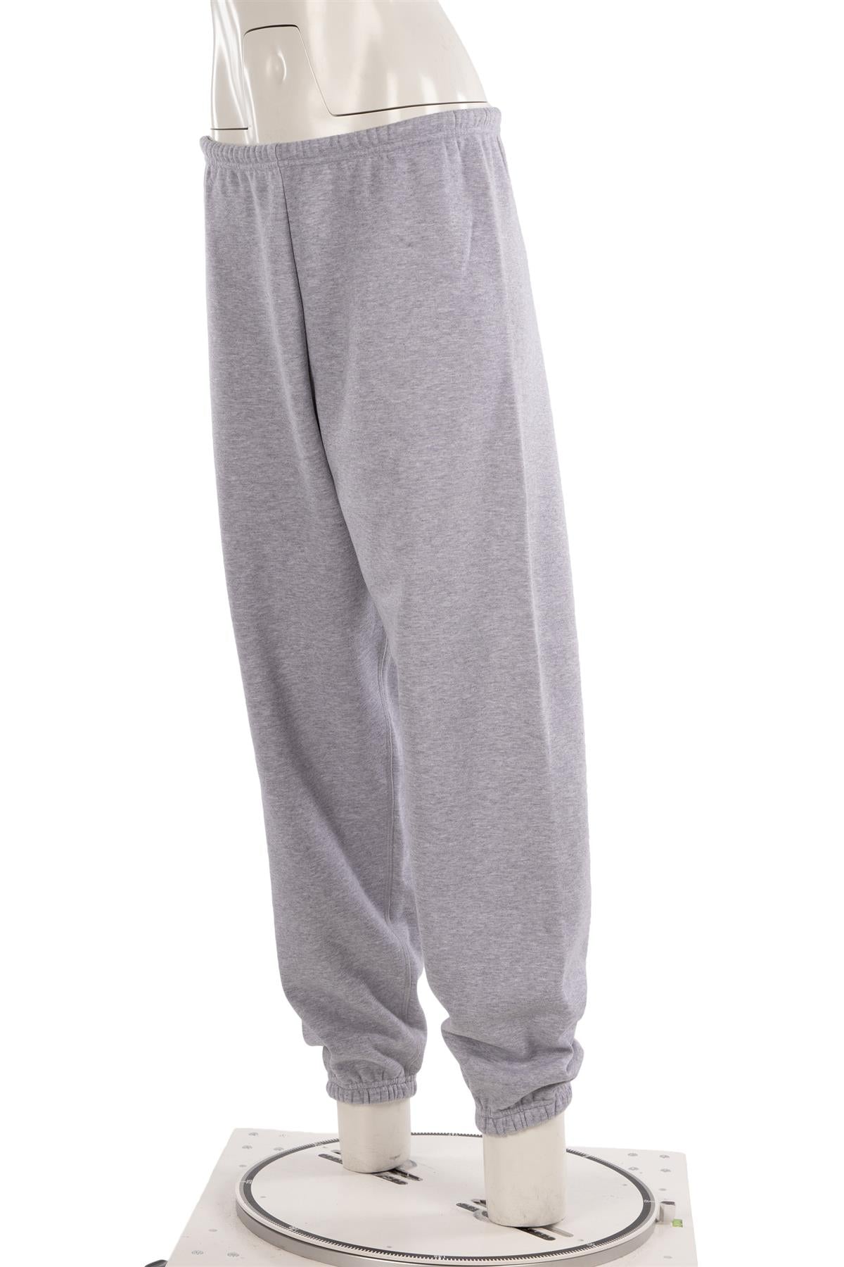 SKIMS GREY COTTON TRACK PANTS SMALL