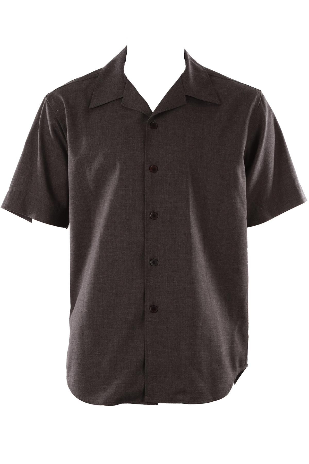 GREY MEN'S CASHMERE SHIRT