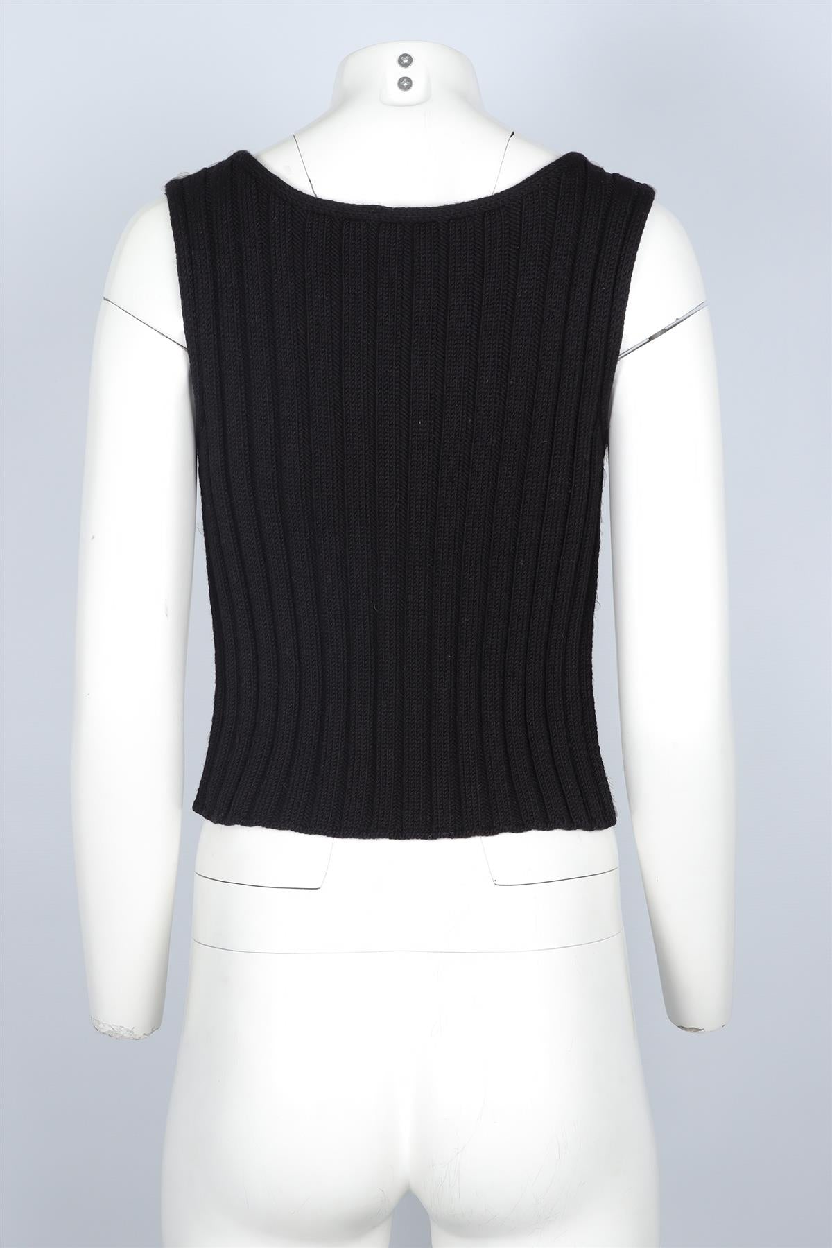 CHANEL GREY 1999 SEQUIN TOP FR 40 UK 12