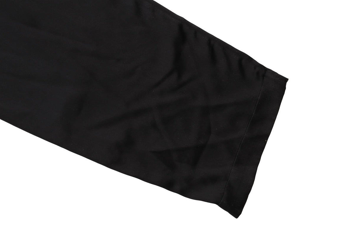 SABLYN BLACK SILK STRAIGHT LEG PANTS SMALL