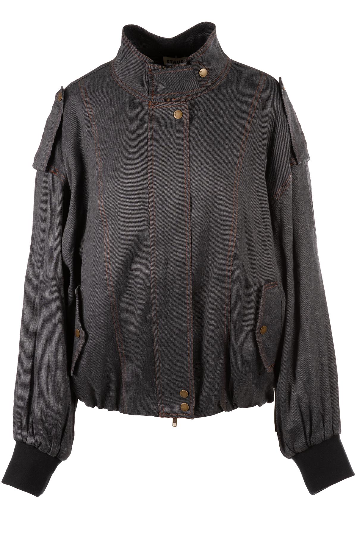 STAUD NAVY DENIM JACKET SMALL