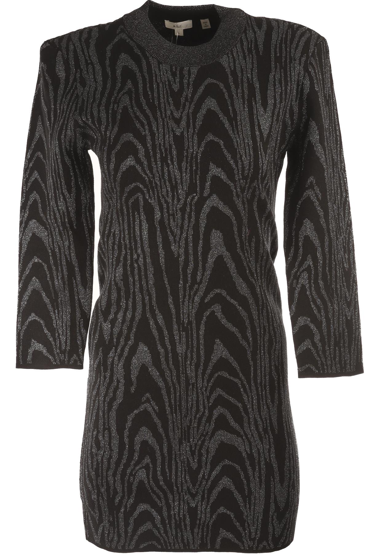 A.L.C BLACK KNIT MINI DRESS LARGE