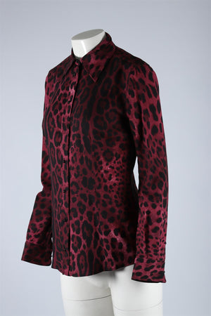 DOLCE & GABANNA PINK SILK SHIRT MEDIUM