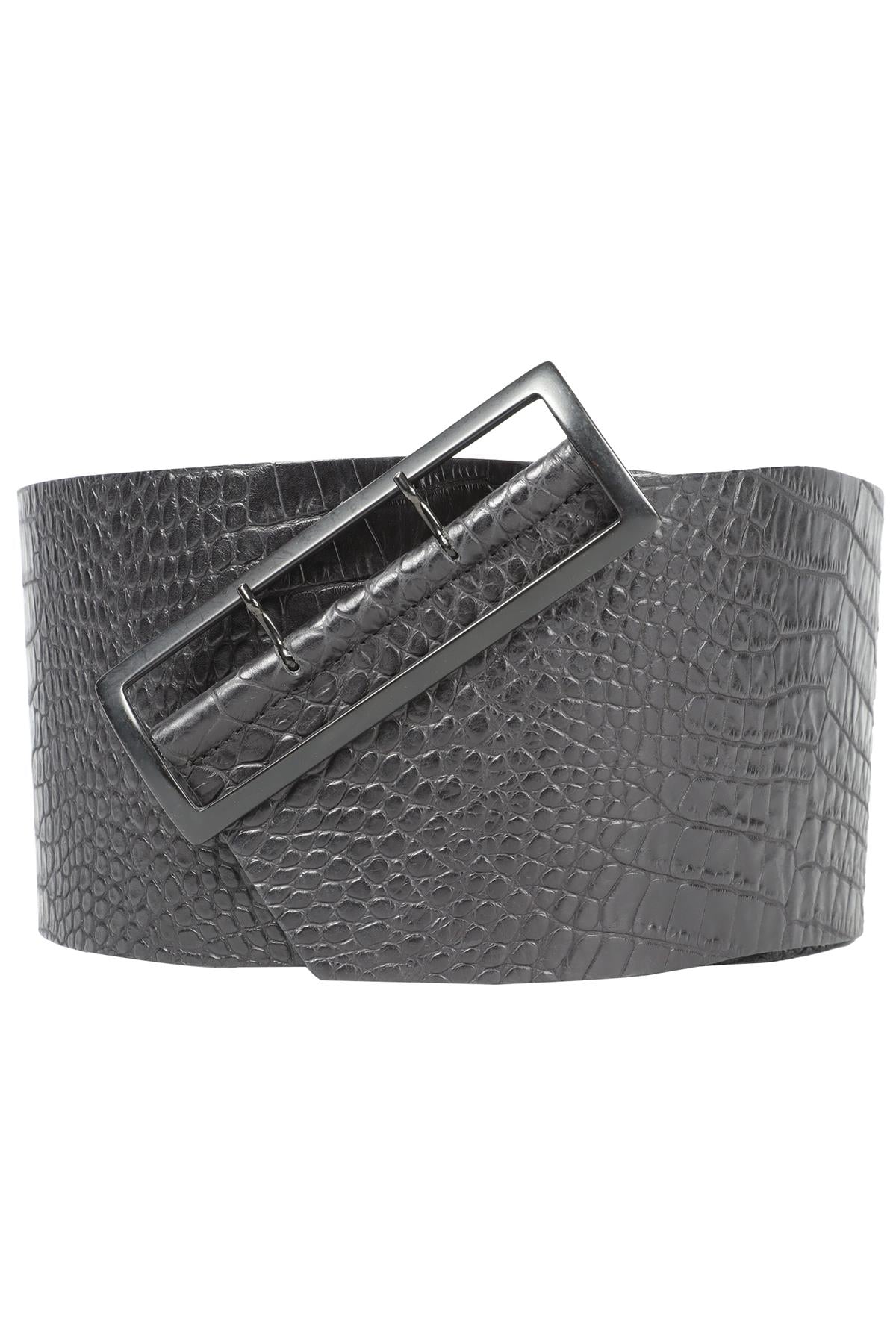 HAIDER ACKERMANN BLACK 2011 LEATHER WAIST BELT SMALL