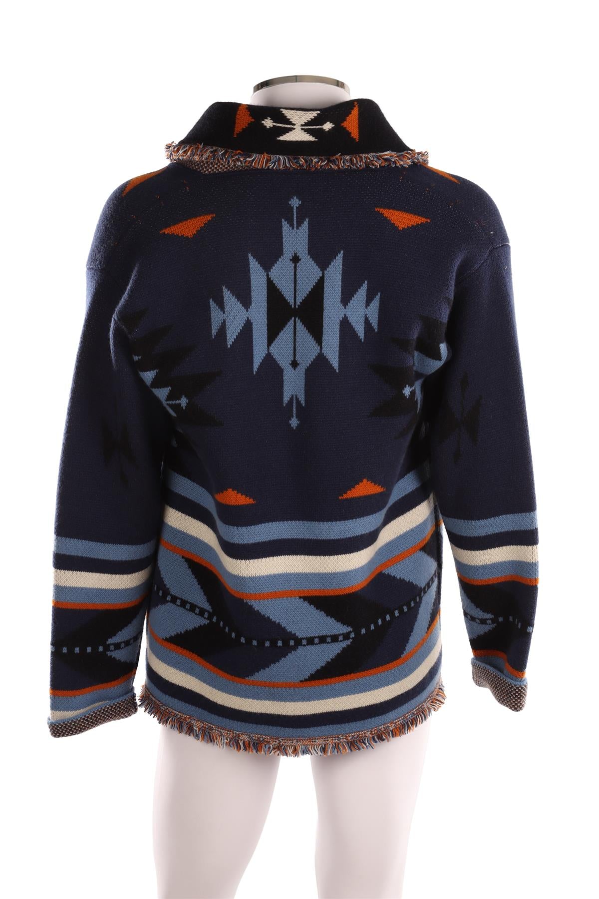 ALANUI NAVY MEN'S CASHMERE CARDIGAN MEDIUM