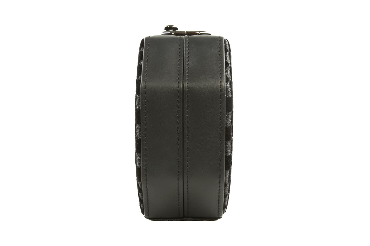 MISELA BLACK LEATHER CLUTCH