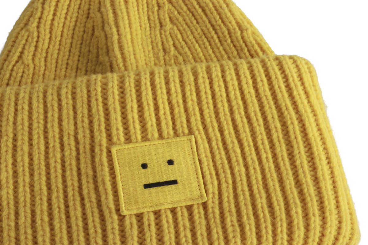 YELLOW WOOL BEANIE