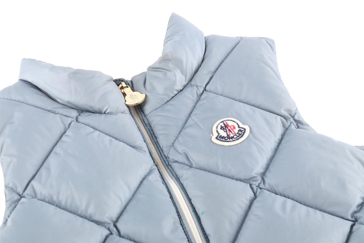MONCLER BLUE KIDS GIRLS GILET 2 YEARS