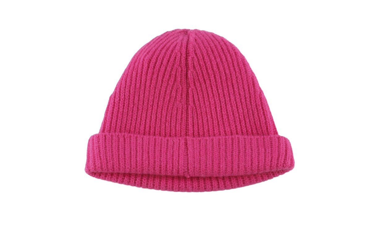 THE ROW PINK CASHMERE BEANIE MEDIUM/LARGE