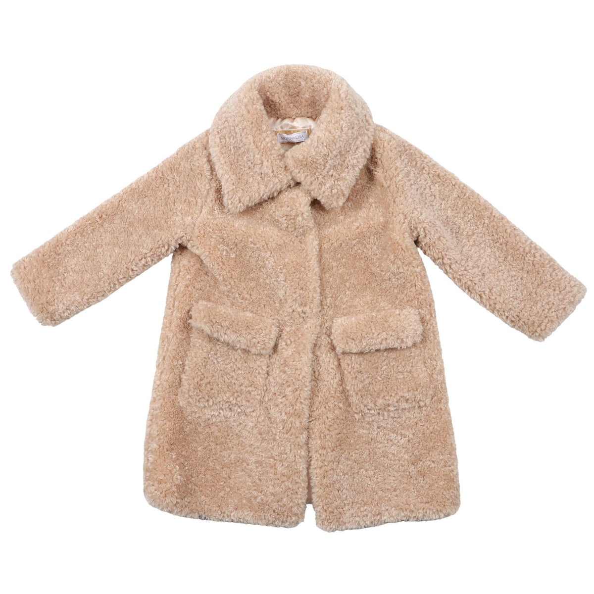 MONNALISA BEIGE KIDS GIRLS COAT 5 YEARS