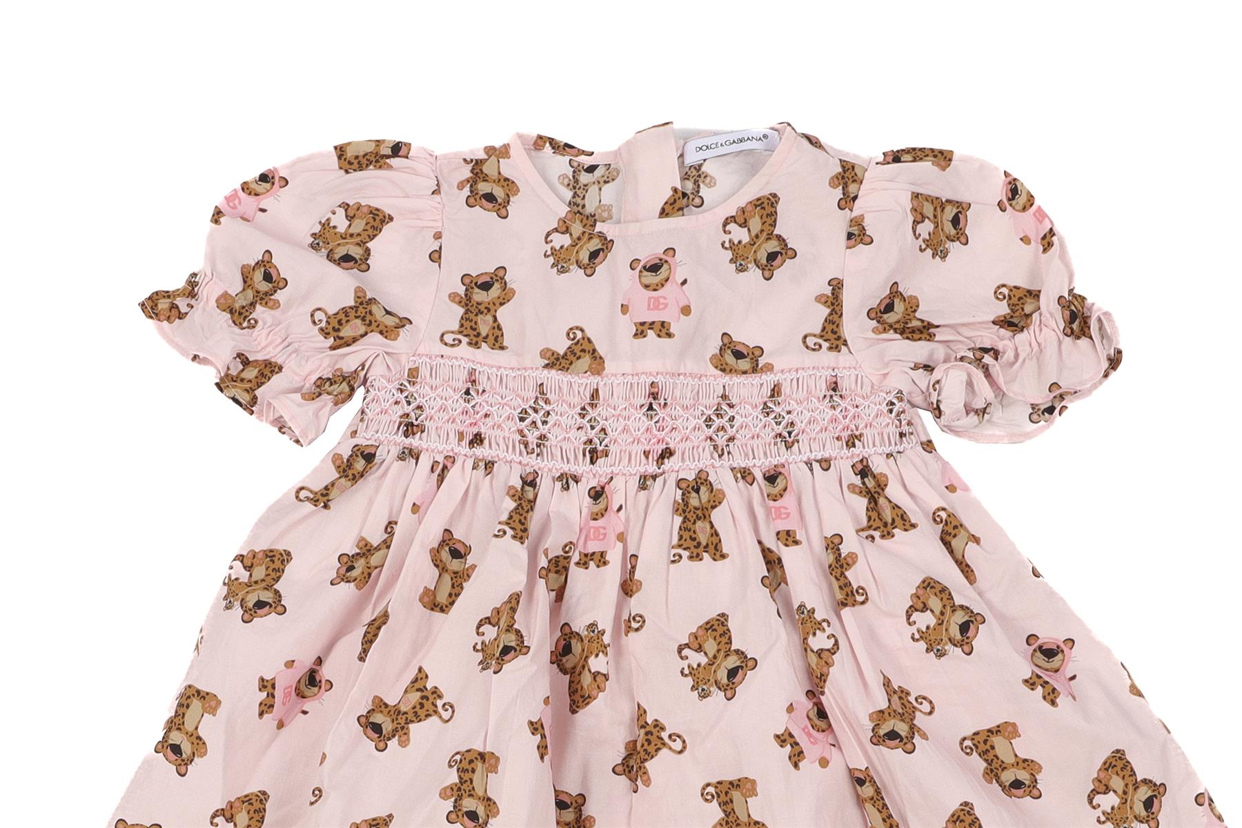 DOLCE & GABBANA PINK BABY GIRLS DRESS AND BLOOMERS SET 9-12 MONTHS