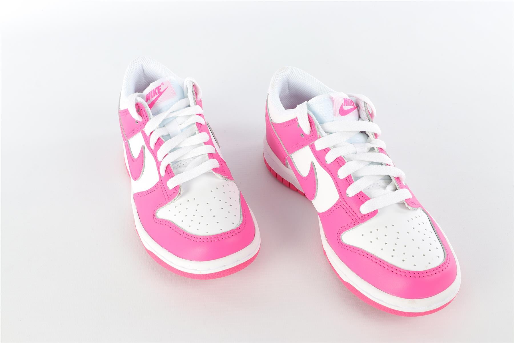 NIKE PINK LEATHER TRAINERS EU 37 UK 4 US 6.5