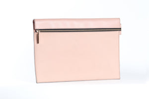 VICTORIA BECKHAM PINK LEATHER CLUTCH