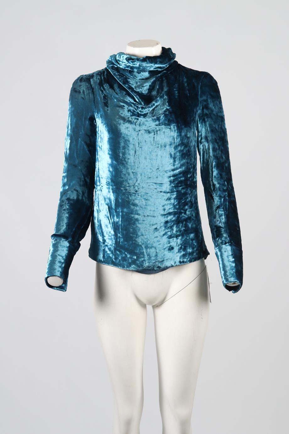 MAISON MARGIELA VELVET TURTLENECK TOP IT 38 UK 6