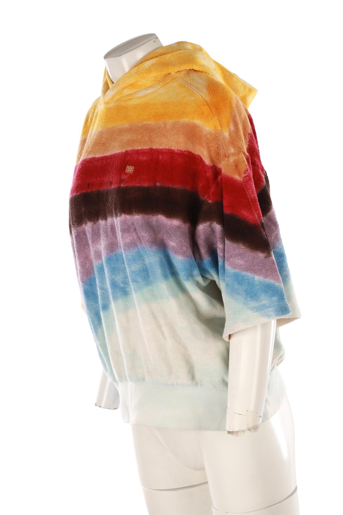 ACNE STUDIOS MULTI COTTON HOODIE SMALL
