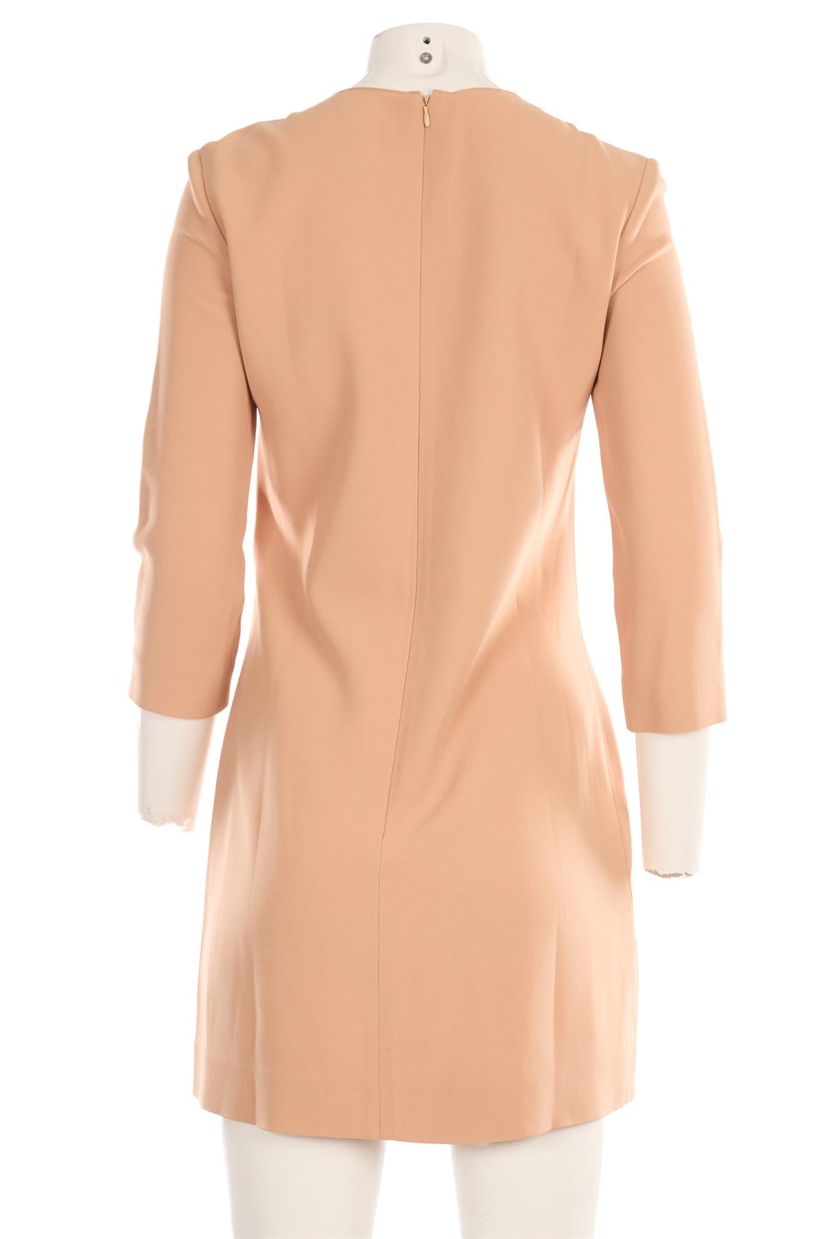 CELINE TAN CREPE MINI DRESS FR 40 UK 12