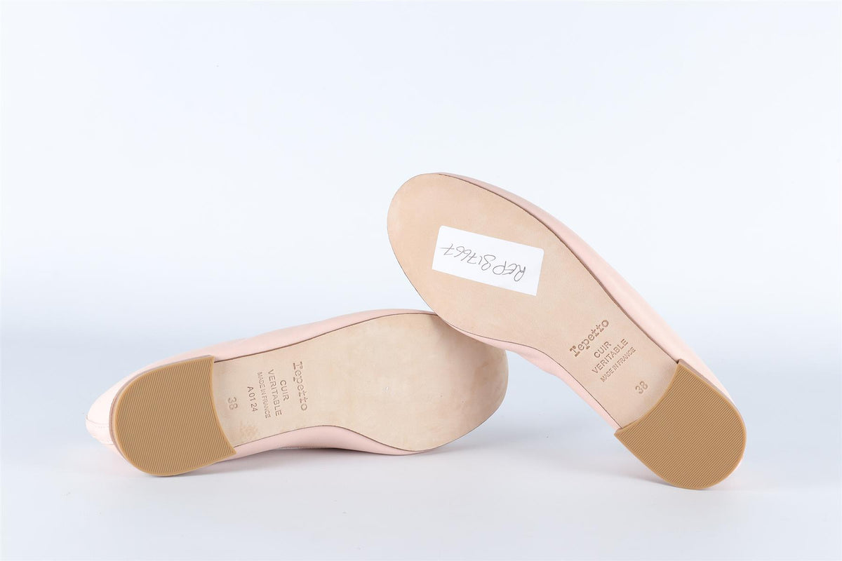 REPETTO PINK LEATHER BALLET FLATS EU 38.5 UK 5.5 US 8.5