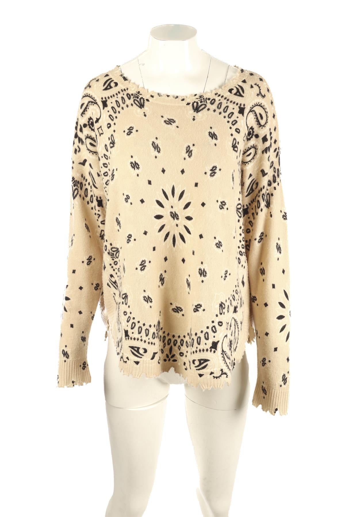 KUJTEN BEIGE CASHMERE SWEATER UK 12/14