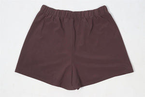 ALO YOGA MAUVE JERSEY SHORTS SMALL