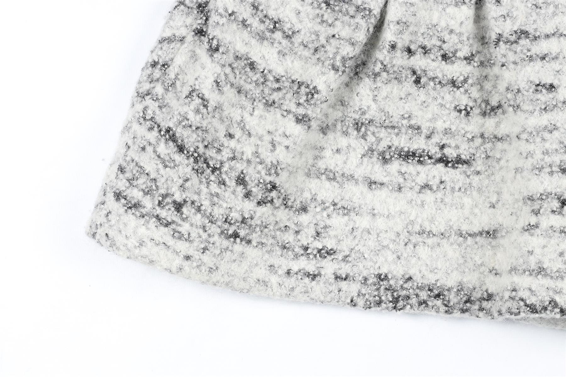 ISABEL MARANT GREY WOOL MINI SKIRT FR 36 UK 8