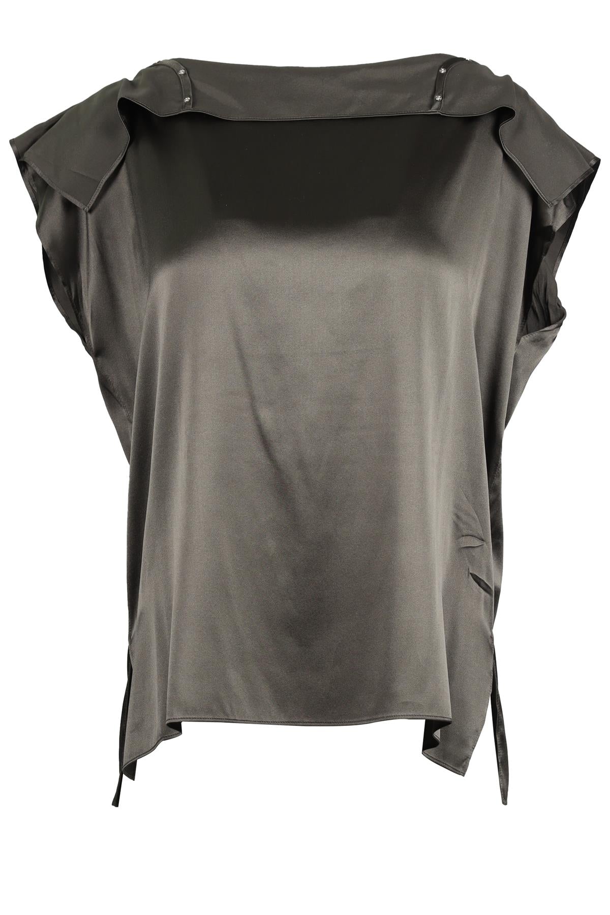 ACNE STUDIOS GREEN SILK TOP FR 38 UK 10
