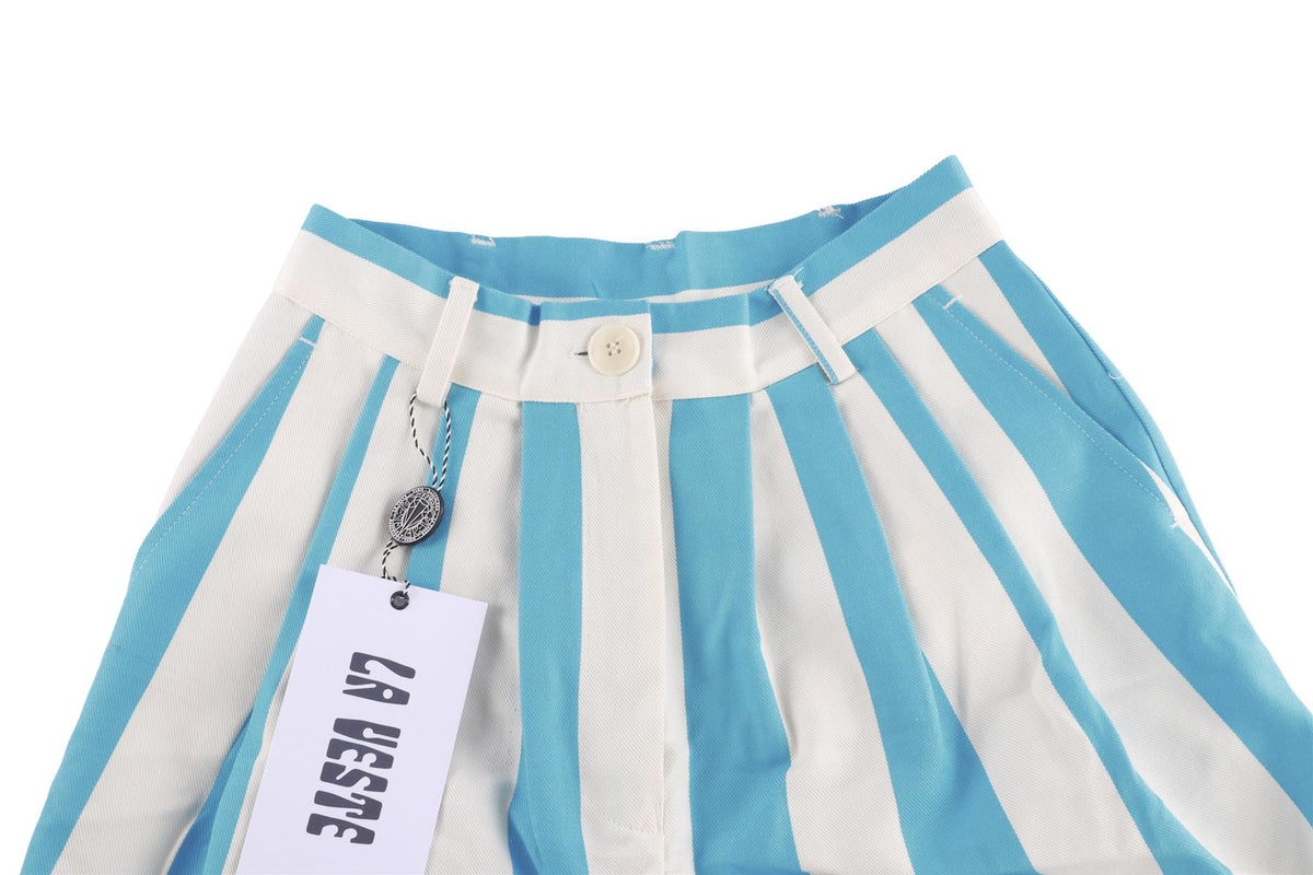 LA VESTE BLUE COTTON SHORTS SMALL