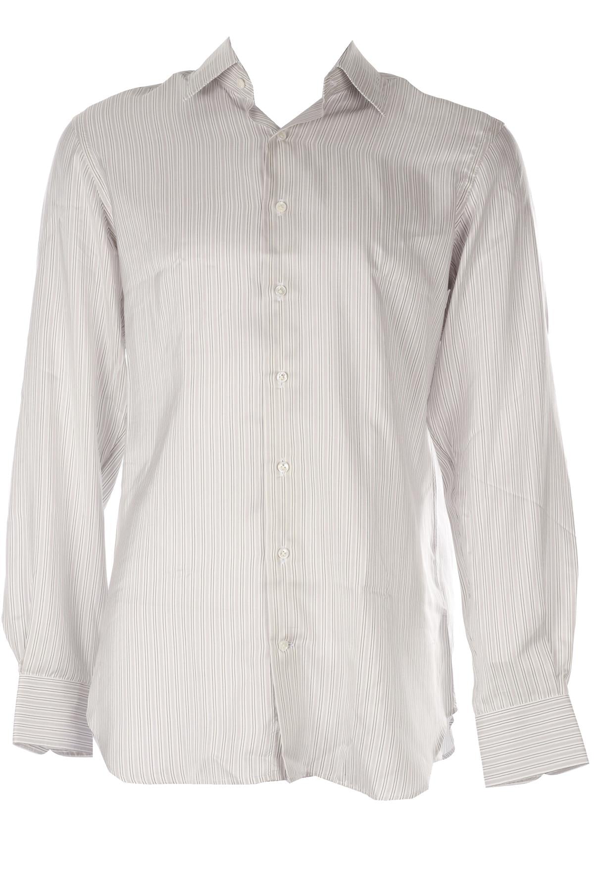 GREY MEN'S SILK SHIRT