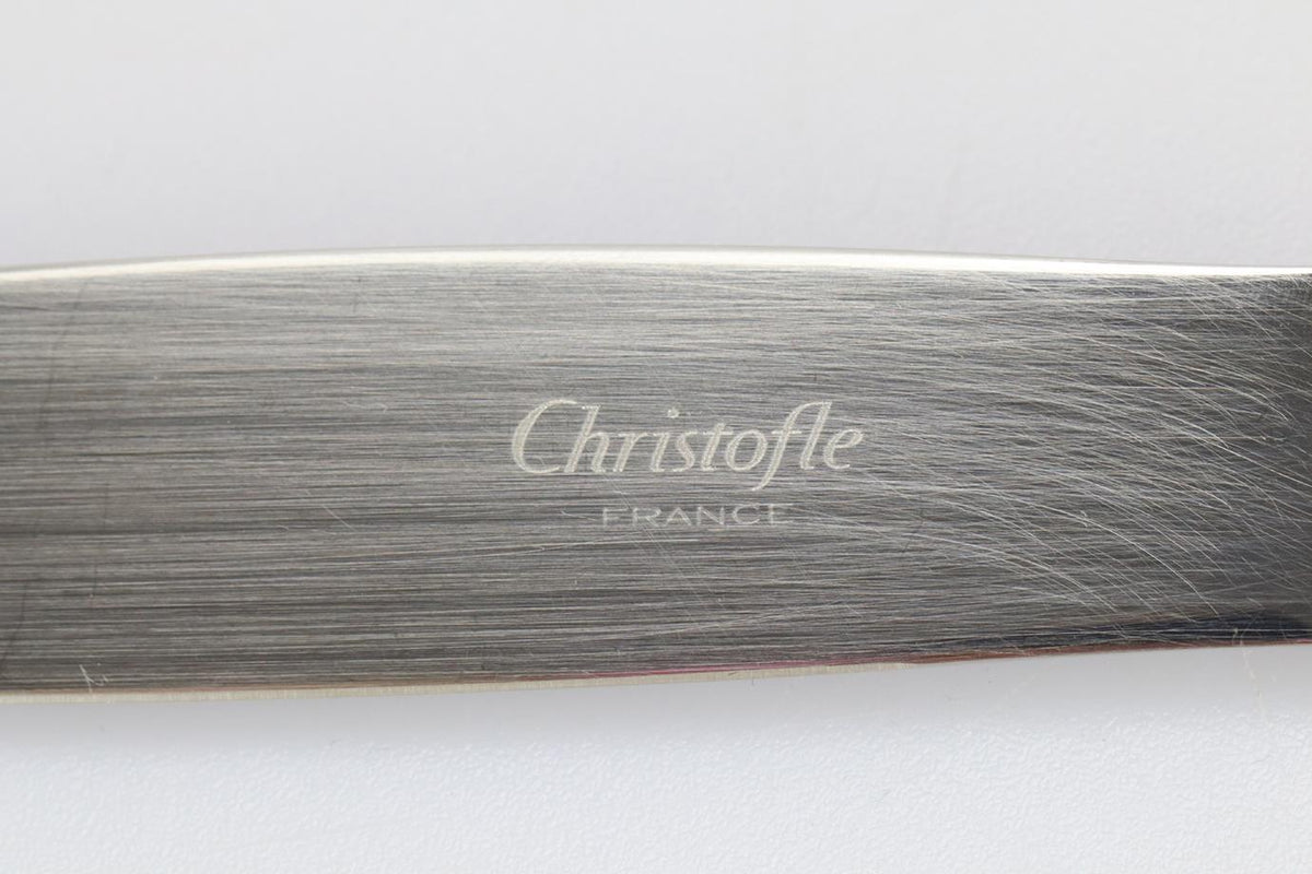 CHRISTOFLE SILVER PLATED STAINLESS STEEL CUTLERY SET