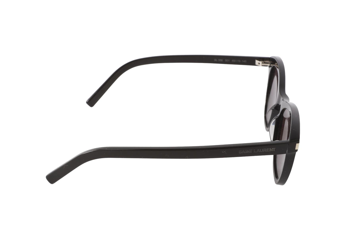 SAINT LAURENT BLACK CAT EYE ACETATE SUNGLASSES