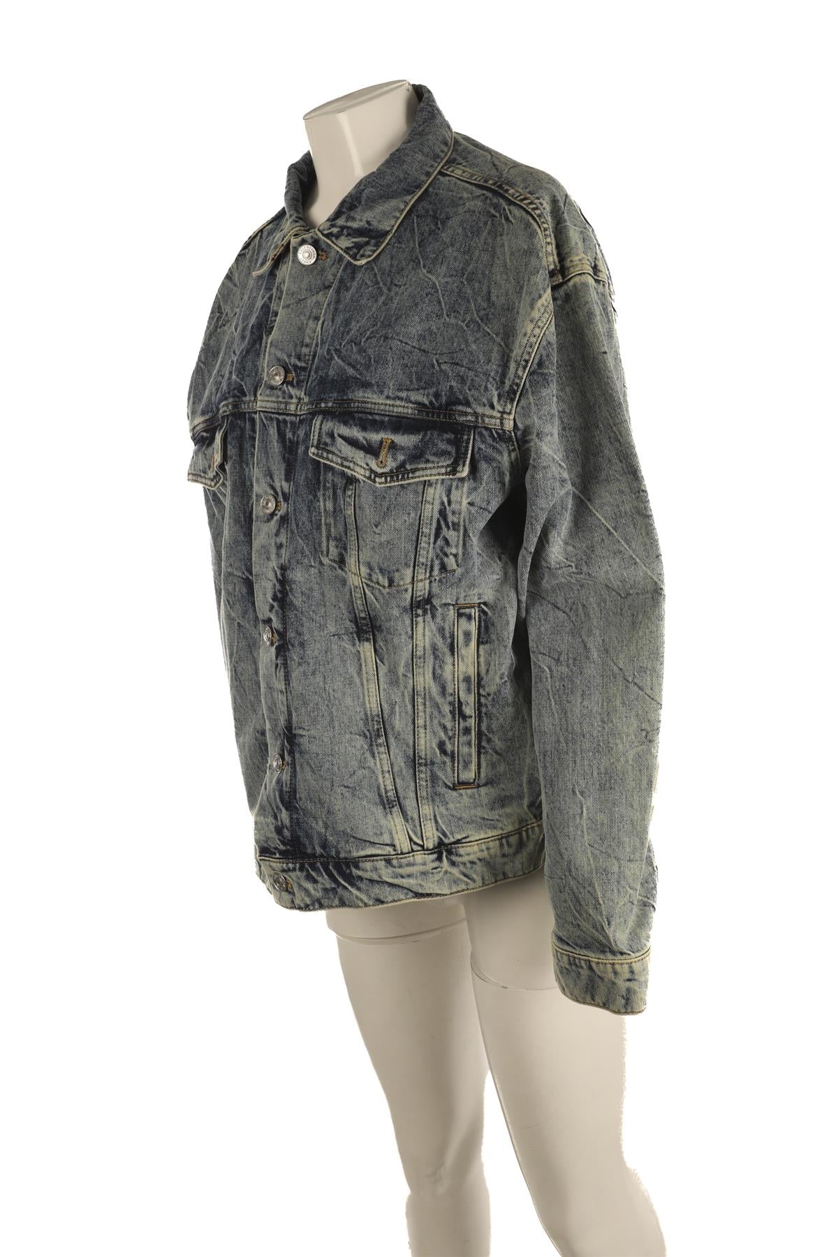 BALENCIAGA BLUE DENIM JACKET FR 36 UK 8